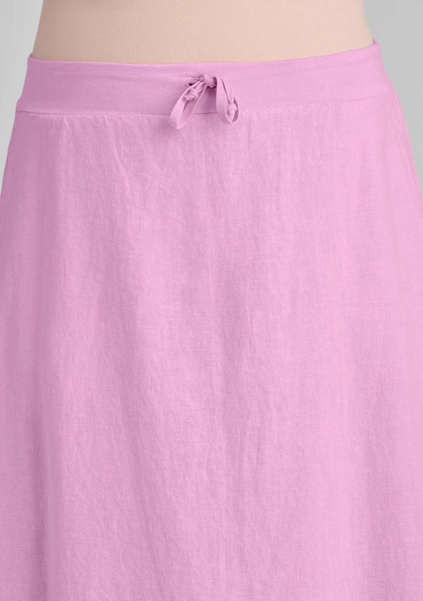 Cinched Skirt - Linen Maxi Skirt