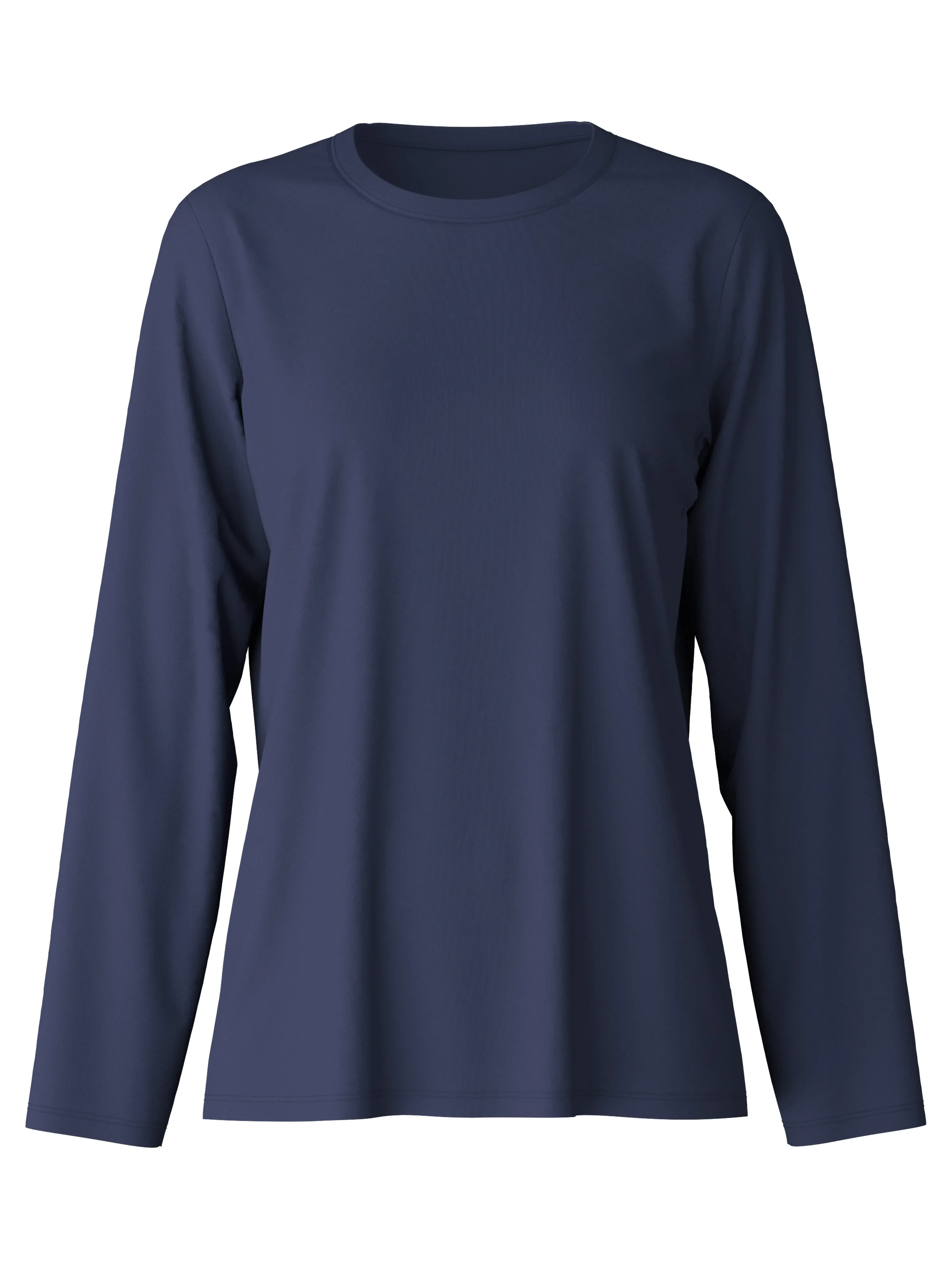 DAMEN Shirt langarm, peacoat blue