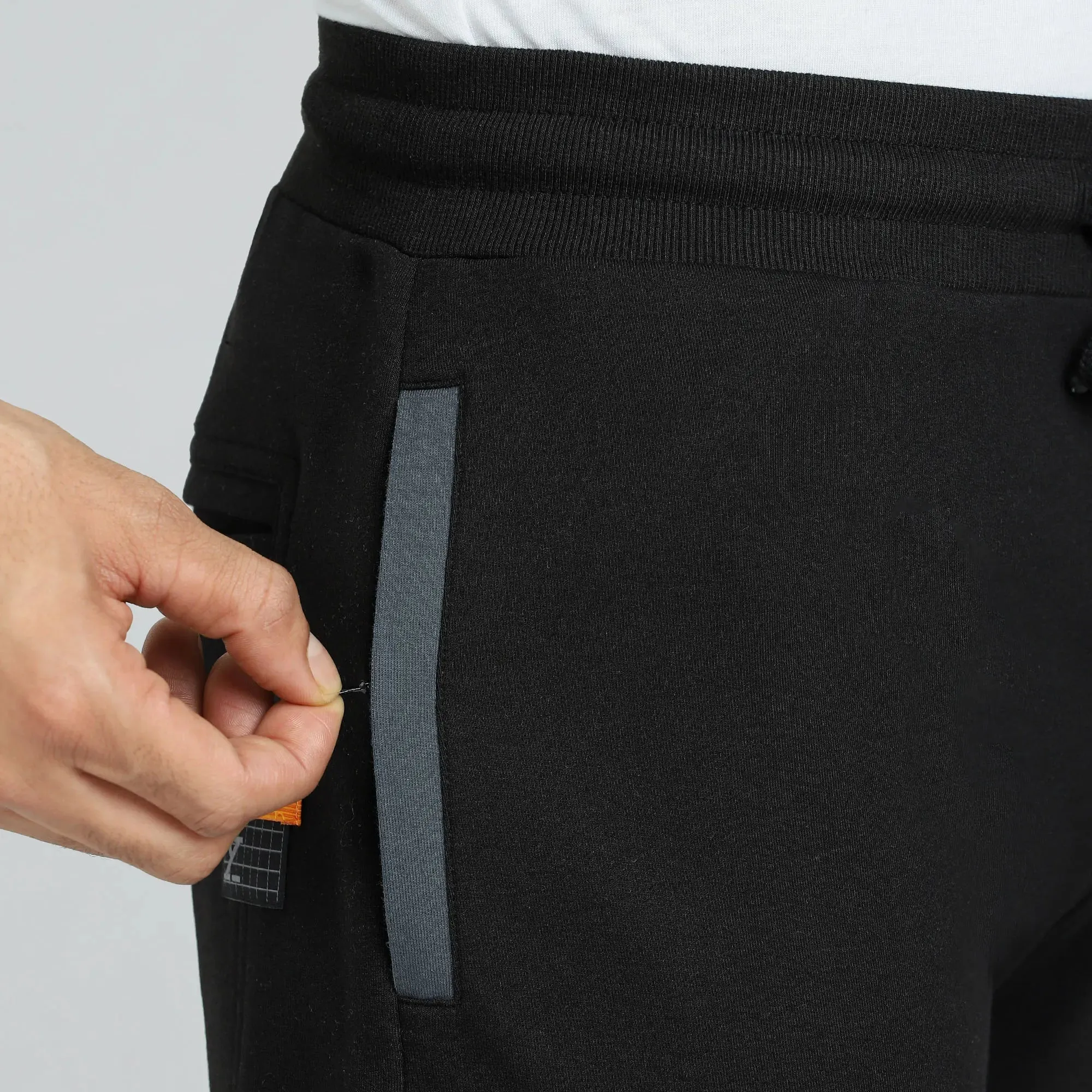 Quest French Terry Cotton-Blend Joggers Phantom Grey