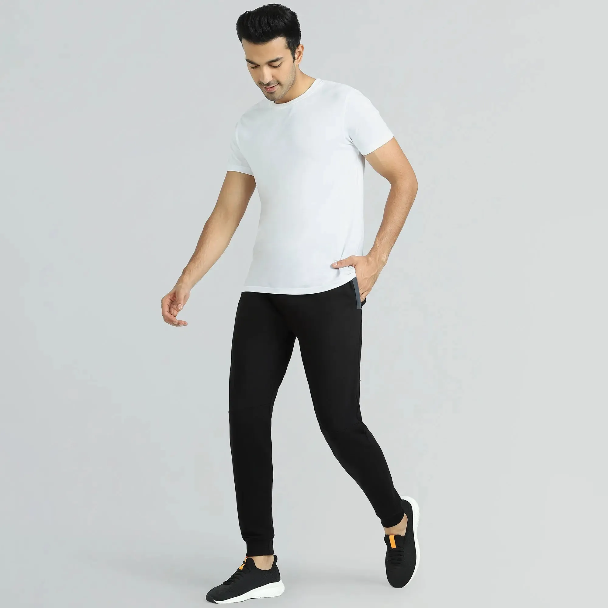 Quest French Terry Cotton-Blend Joggers Phantom Grey